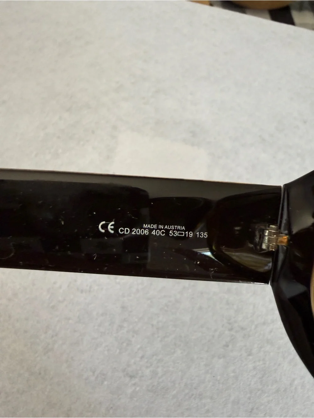 Dior Men's Amber/Black Rectangular Sunglasses